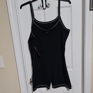 Nike Women's Black Dri Fit Shorts Bodysuit